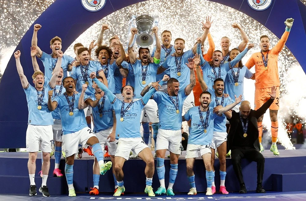 Man City lần đầu tiên vô địch Champions League, hoàn tất ‘cú ăn ba’ vĩ đại | Việt Nam+ (Việt NamPlus)